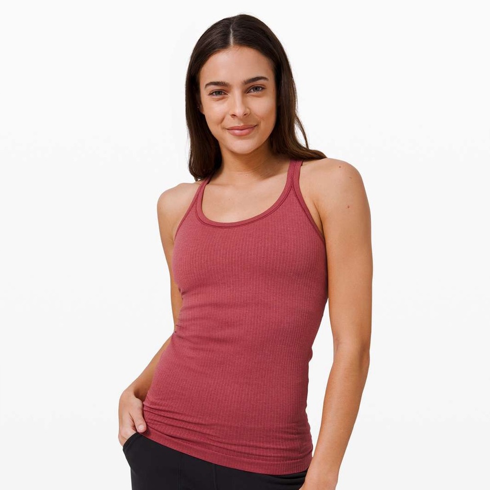 Lululemon Ebb to Street Racerback Tank - Chianti